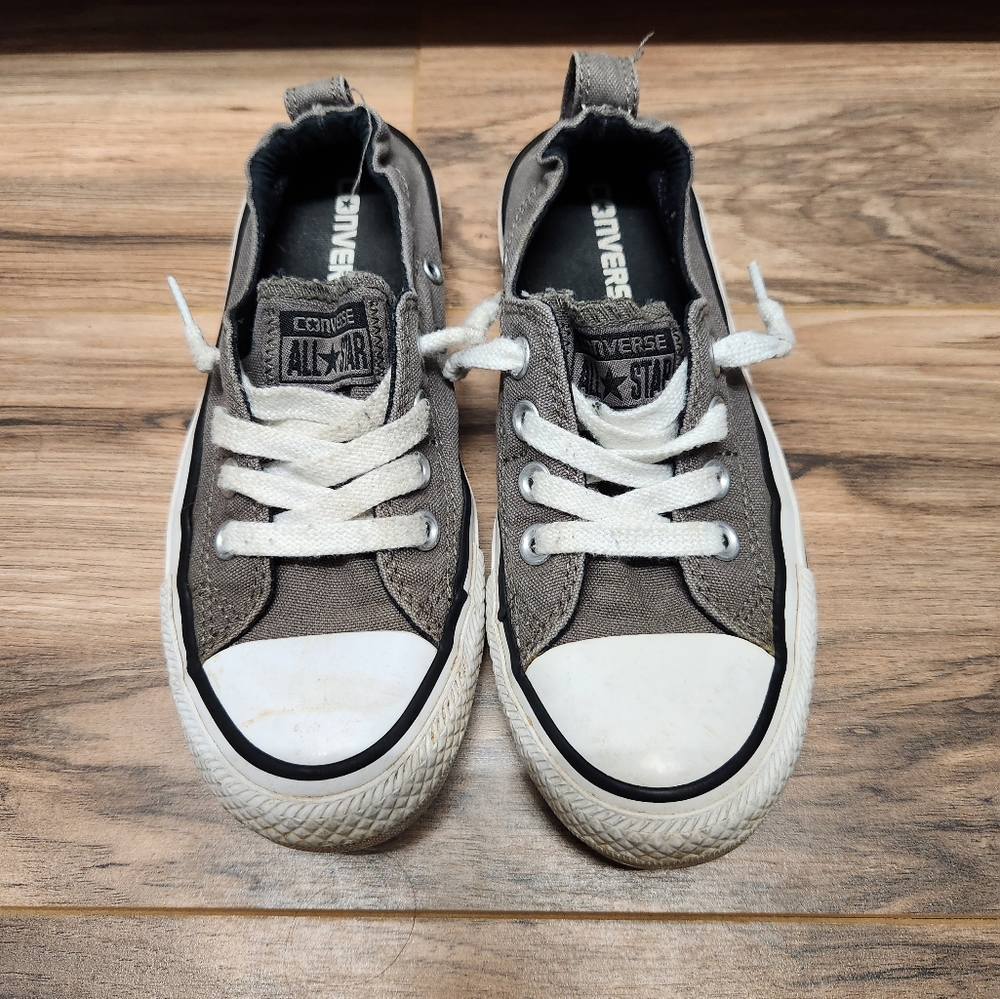Grey Converse shoes
